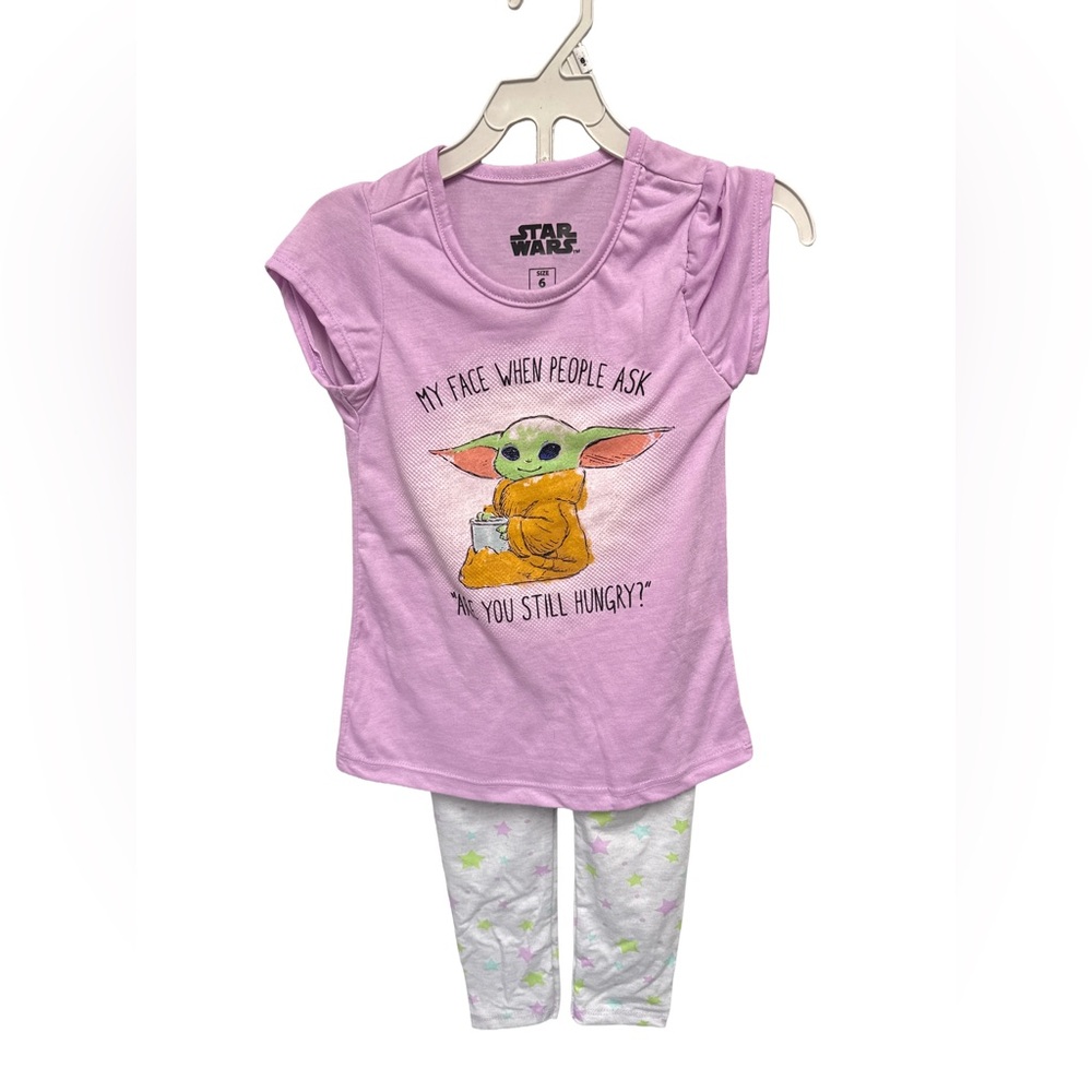 Star Wars Girls Size 6 Tshirt and pants set